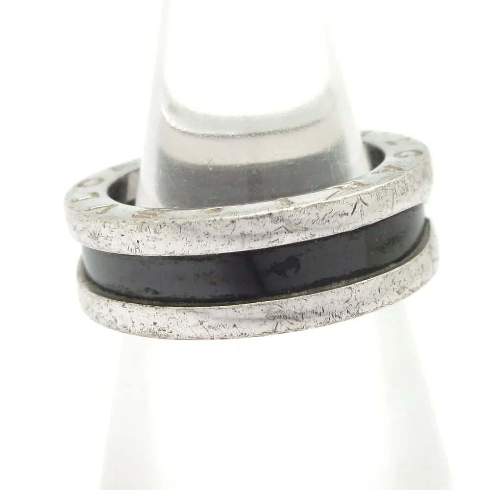 Bvlgari B-zero1/Save The Children Ring Silver Black Ceramic